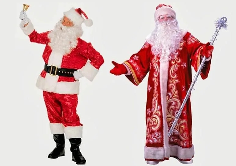 Отличия Деда Мороза от Санта Клауса